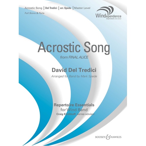 Acrostic Song (From Final Alice) Bhcb4 (Music Score/Parts)