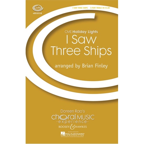 I Saw Three Ships 3Pt Treble (Octavo)