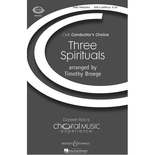 Three Spirituals SATB A Cappella (Octavo)