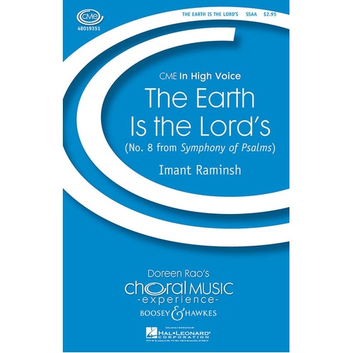 Earth Is The Lords SSAA (Octavo)
