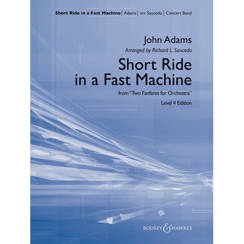 Short Ride In A Fast Machine Concert Band Score Only (Music Score)
