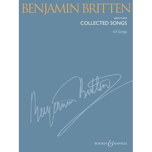 Benjamin Britten Collected Songs for High Voice, 320 Pages, Boosey & Hawkes