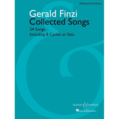 Finzi Collected Songs Medium Low Voice (Softcover Book)