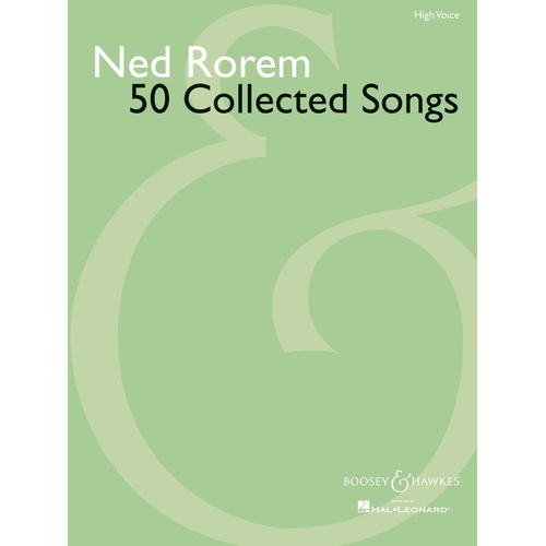50 Collected Songs Of Ned Rorem PV High Voice