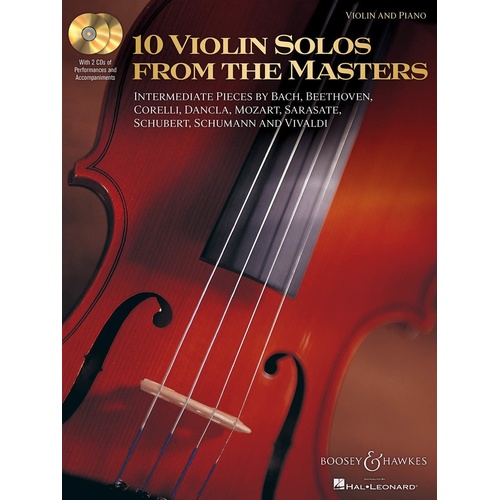 10 Violin Solos From The Masters Book/2CD (Softcover Book/CD)