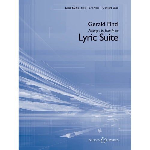 Finzi - Lyric Suite Bhcb3 Score/Parts