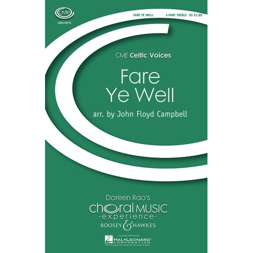 Fare Ye Weel 3 Part Mixed (Octavo)