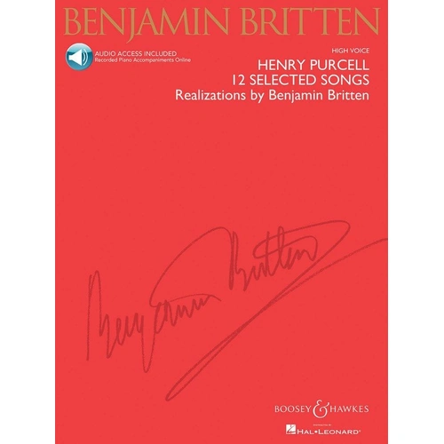 Henry Purcell: 12 Selected Songs for High Voice BK/CD