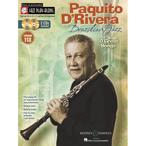 Brazilian Jazz Play Along Book/CD V113 (Softcover Book/CD)