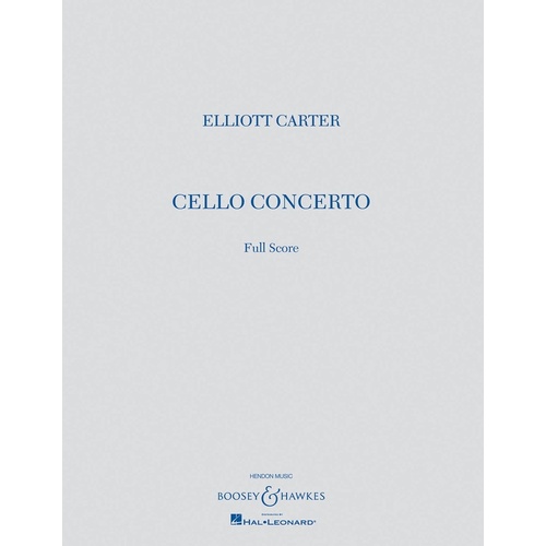 Cello Concerto Full Score (Softcover Book)