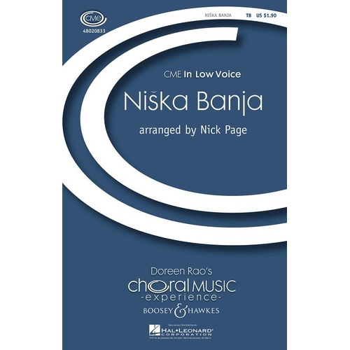Niska Banja TB 1P 4H Choral Score by Boosey & Hawkes