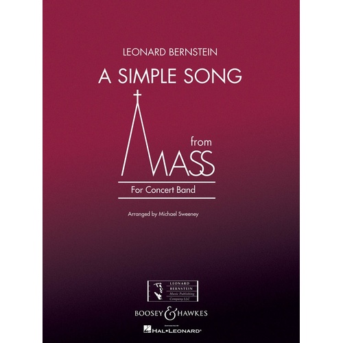Simple Song (From Mass) Bh Concert Band 3 Score Only (Softcover Book)