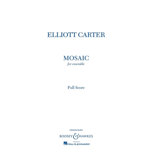 Mosaic For Ensemble Full Score