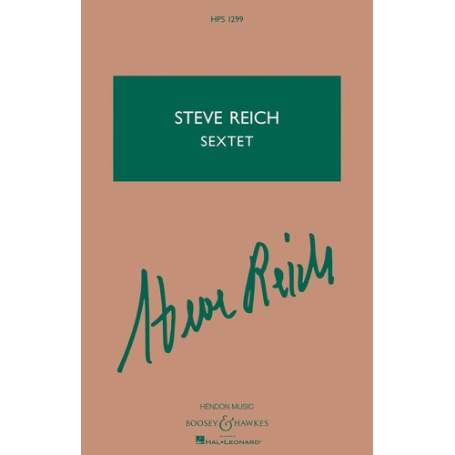 Reich - Sextet Study Score