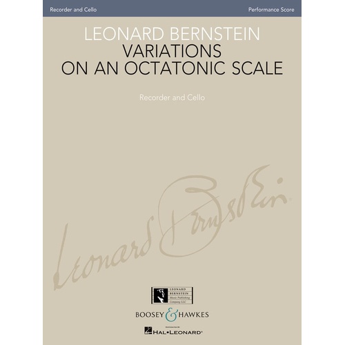 Variations On An Octatonic Scale Recorder/Cello (Softcover Book)