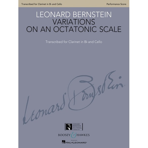 Variations On An Octatonic Scale Clarinet/Cello (Softcover Book)