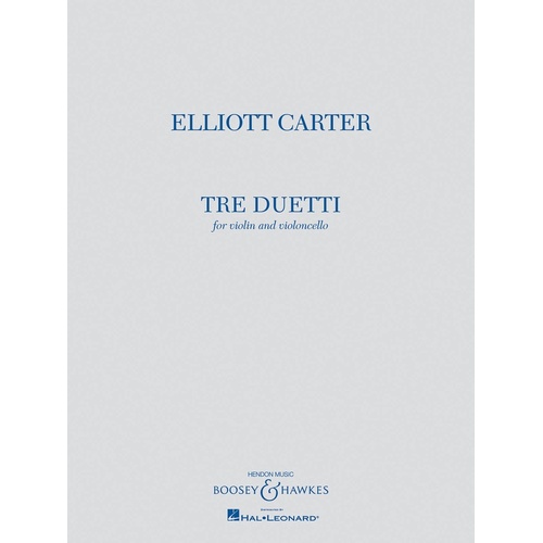 Tre Duetti Violin/Cello Duets (Softcover Book)