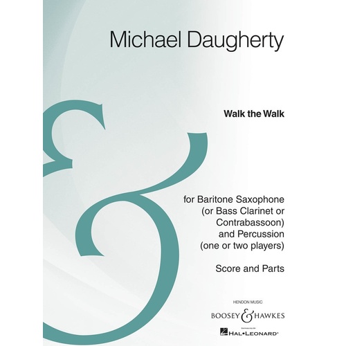 Walk The Walk Baritone Sax/Percussion Score/Parts (Softcover Book)