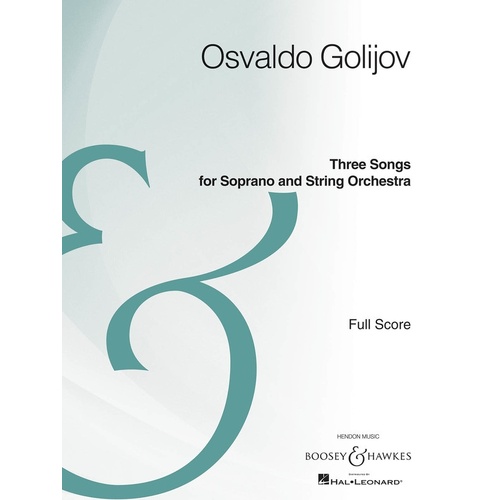 Three Songs For Soprano And Orchestra