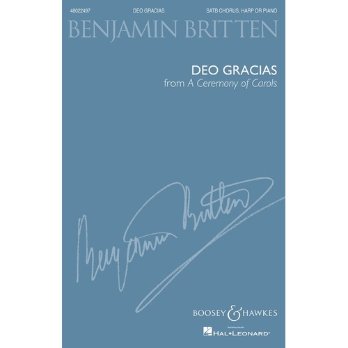 Deo Gratsias SATB And Harp (Octavo)