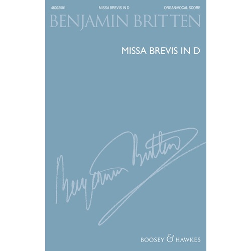 Britten - Missa Brevis In D Boys Voices/Organ