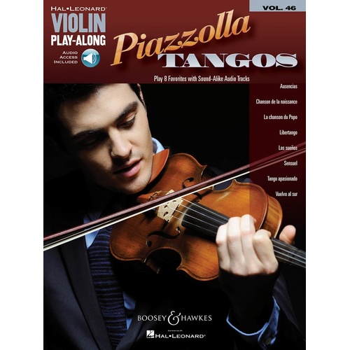 Piazzolla Tangos Violin Play Along V46 Book/Online Audio (Softcover Book/Online Audio)