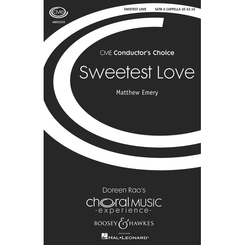 Sweetest Love SATB (Octavo)
