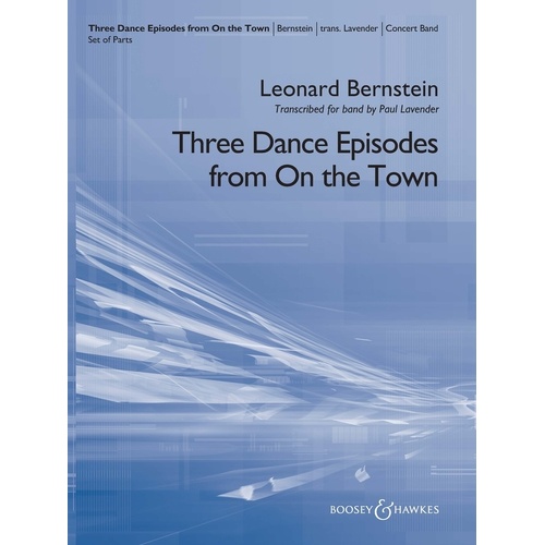 3 Dance Episodes From On The Town Concert Band 5 Score/Parts