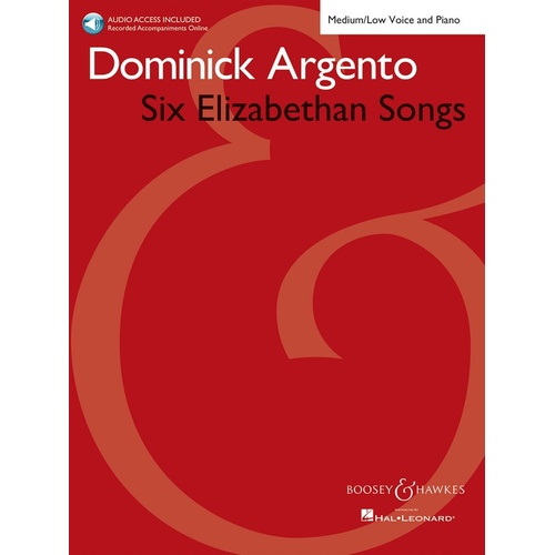 Six Elizabethan Songs Med/Low Book/Online Audio