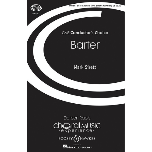 Barter SATB (Octavo)