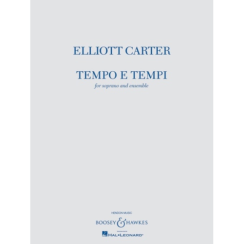 Tempo E Tempi Soprano/Ensemble