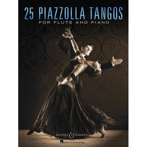 25 Piazzolla Tangos Flute/Piano (Softcover Book)