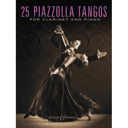 25 Piazzolla Tangos Clarinet/Piano (Softcover Book)
