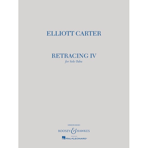 Carter - Retracing Iv For Solo Tuba (Softcover Book)