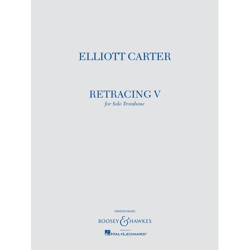 Retracing V For Solo Trombone (Softcover Book)