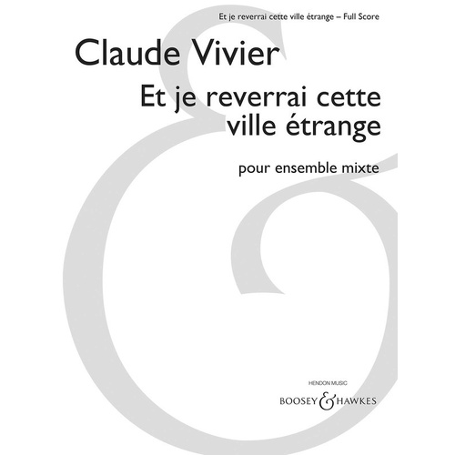 Et Junior Ensemble Reverrai Cette Ville Etrange Full Score (Softcover Book)