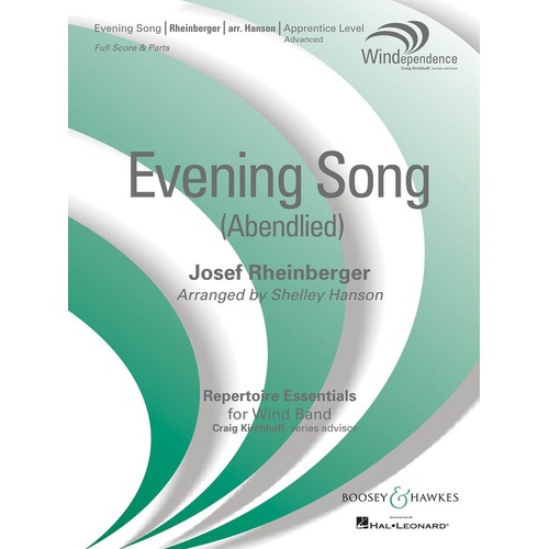 Evening Song (Abendlied) Concert Band 3 Score/Parts