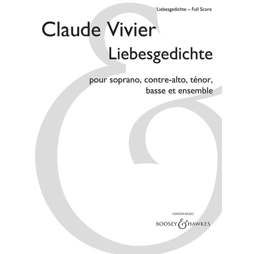 Liebesgedichte Full Score (Softcover Book)