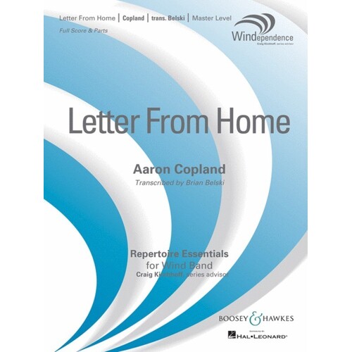 Letter From Home Concert Band 4 Full Score
