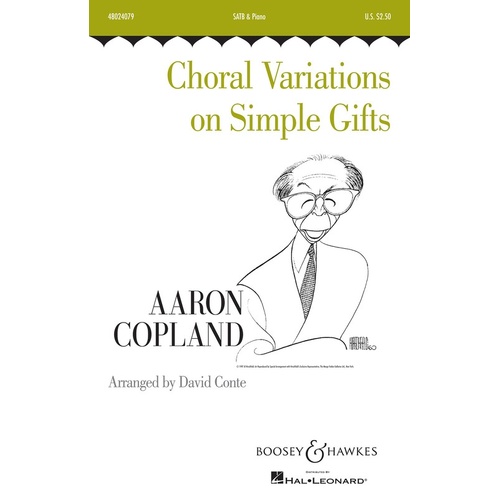 Choral Variations On Simple Gifts SATB (Octavo)