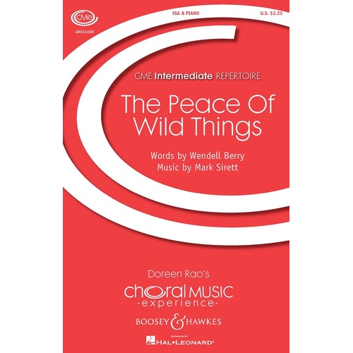 The Peace Of Wild Things SSA (Octavo)