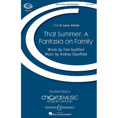 That Summer A Fantasia On Family TTBB (Octavo)
