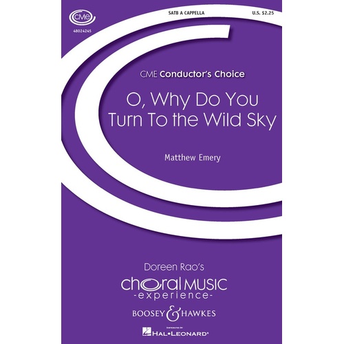 O Why Do You Turn To The Wild Sky SATB (Octavo)