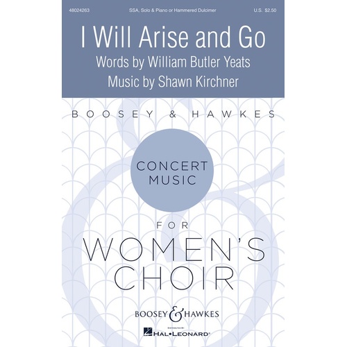 I Will Arise And Go SSA (Octavo)