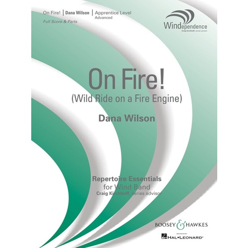 On Fire! (Wild Ride On A Fire Engine) Concert Band 3 Score/Parts