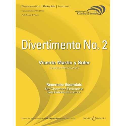 Soler - Divertimento No 2 Wind Octet Score/Parts