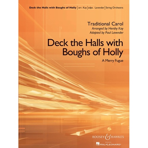 Deck The Halls With Boughs Of Holly Fo3-4 Score/Parts
