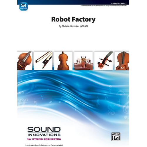 Bernotas Robot Factory String Orchestra Grade 1 Score and Parts
