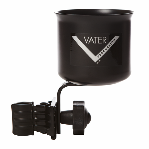 Vater Drink Holder for Cymbal Stands, 3.5" Inside Diameter, Durable Metal Design, Easy-to-Turn Knob Fastening