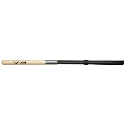 Vater Wood Handle Whip 5B Grip Size with Stick and Polybristle Ends